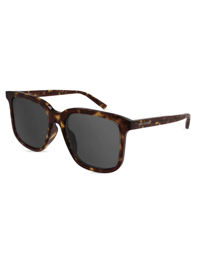 Saint Laurent Acetate 56mm Square Sunglasses In Black