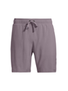 Alo Yoga 7" Unity 2-in-1 Fleece Shorts In Purple Dusk