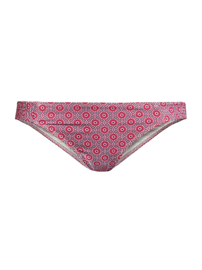 Solid & Striped Indigo Bikini Bottom In Red