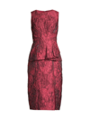AIDAN MATTOX WOMEN'S FLORAL JACQUARD COCKTAIL DRESS,400015251668