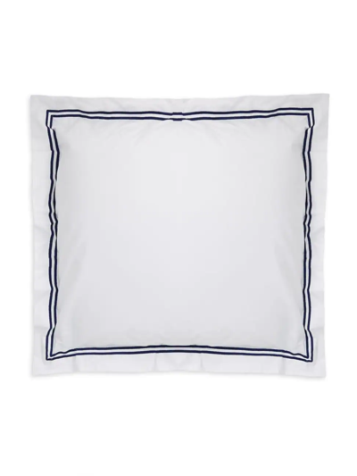 Frette Hotel Classic Euro Sham In White Navy