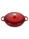 Le Creuset 5-quart Signature Cast Iron Braiser In Cerise