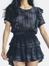 Loveshackfancy Natasha Dress In Black Tie Dye