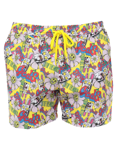 Gcds Swim Trunks In Yellow