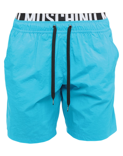 Moschino Swim Trunks In Blue