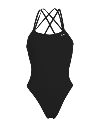 Nike One-piece Swimsuits In Black | ModeSens
