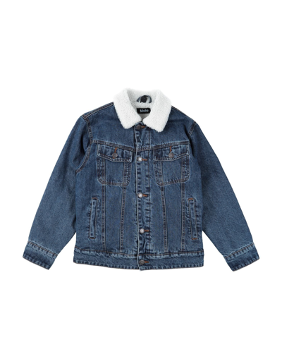 Molo Kids' Denim Outerwear In Blue