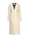 MOON CHOI MOON CHOI WOMAN COAT IVORY SIZE 6 POLYESTER,16041931XX 3