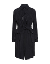 Emporio Armani Overcoats In Black