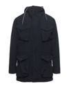 Aspesi Overcoats In Dark Blue