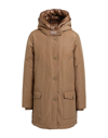 Woolrich Down Jackets In Camel