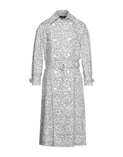 Roberto Cavalli Overcoats In White