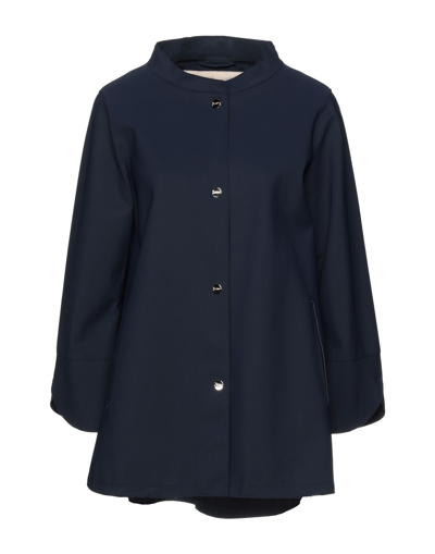 Herno Overcoats In Dark Blue