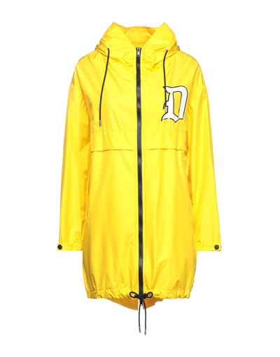 Dondup Overcoats In Yellow