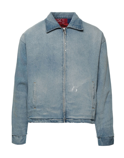 424 Fourtwofour Denim Outerwear In Blue