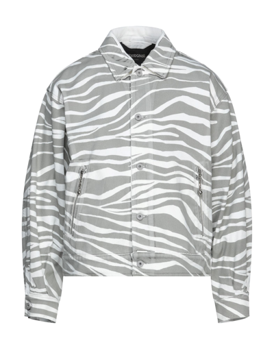 Roberto Cavalli Denim Outerwear In Grey