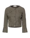 Kaos Jeans Denim Outerwear In Military Green
