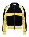 Wales Bonner Black & Yellow Wool Isaacs Jacket In Black