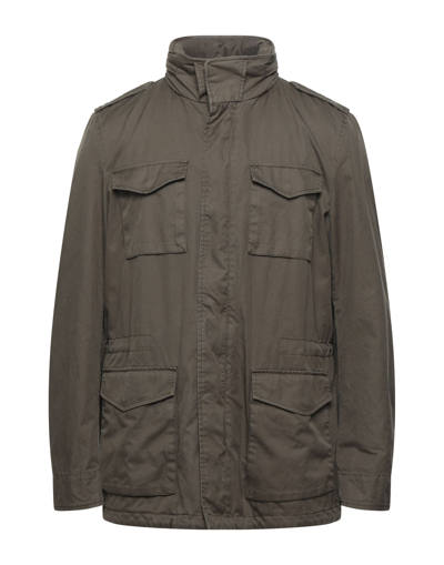 Herno Man Jacket Military Green Size 48 Cotton, Polyester