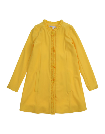 Patrizia Pepe Kids' Overcoats In Yellow
