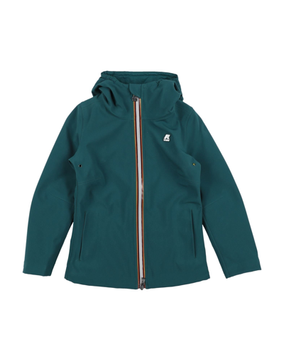 K-way Kids' Jackets In Deep Jade