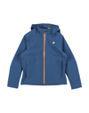 K-way Kids' Jackets In Slate Blue