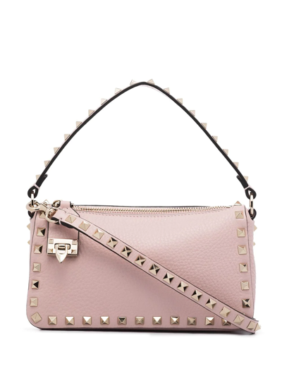 Valentino Garavani Small Rockstud Crossbody Bag In Purple