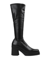 E8 BY MIISTA E8 BY MIISTA WOMAN BOOT BLACK SIZE 7.5 SOFT LEATHER, TEXTILE FIBERS,17130218LV 9