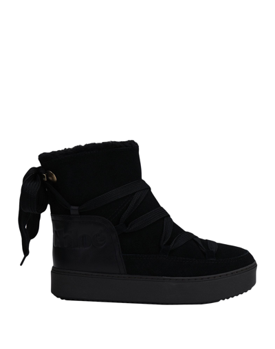 See By Chloé Ankle Boots In Black