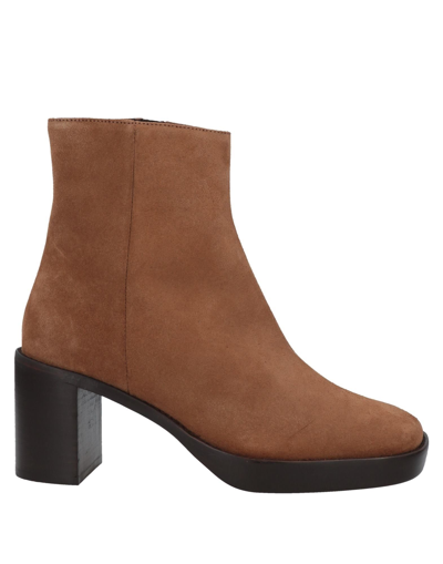 By Far Ankle Boots In Beige