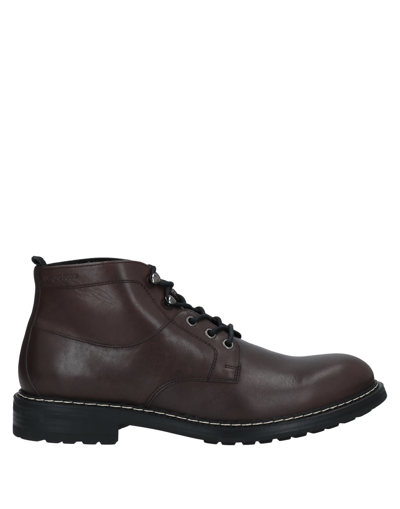 Sergio Rossi Ankle Boots In Dark Brown