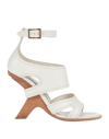 Alexander Mcqueen Woman Mules & Clogs Ivory Size 8 Soft Leather In White