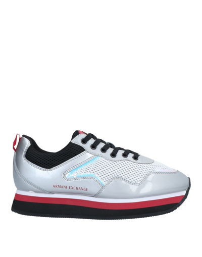 Armani Exchange Sneakers In Silver