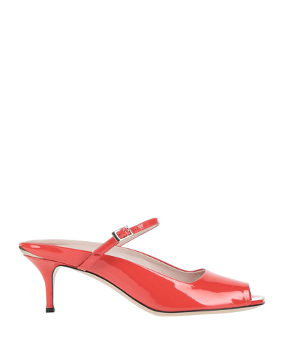 Pollini Sandals In Red