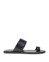 Common Projects Double-strap Leather Sandals In Black
