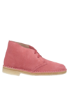Clarks Originals Ankle Boots In Coral