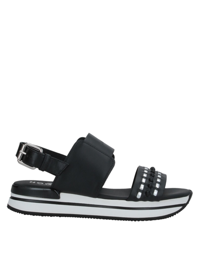 Hogan Sandals In Black