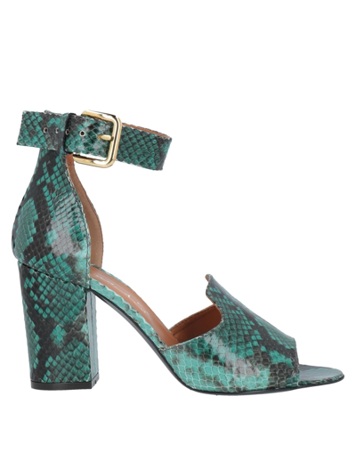 Via Roma 15 Sandals In Green