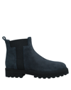 Tod's Ankle Boots In Dark Blue