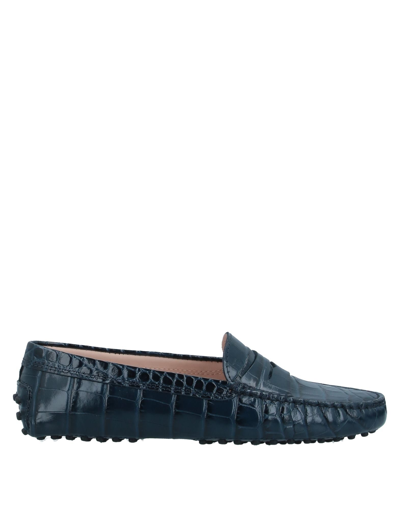 Tod's Loafers In Dark Blue