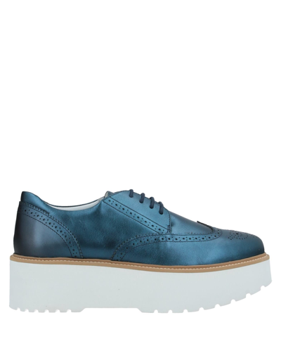 Hogan Lace-up Shoes In Blue