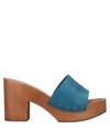 ANTIDOTI ANTIDOTI WOMAN MULES & CLOGS AZURE SIZE 9 SOFT LEATHER,11140435PT 9