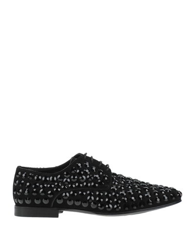 Dolce & Gabbana Lace-up Shoes In Black