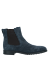 Tod's Ankle Boots In Blue