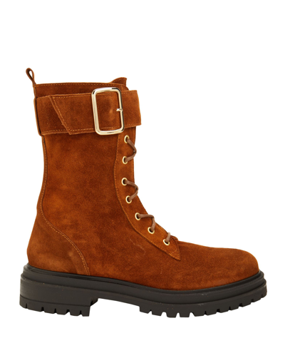8 By Yoox Ankle Boots In Brown