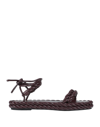 Valentino Garavani Sandals In Deep Purple