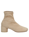Mm6 Maison Margiela Ankle Boots In Beige