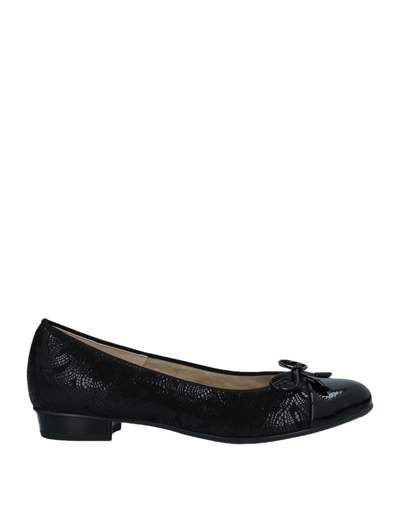 Ara Ballet Flats In Black