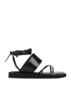 PARIS TEXAS PARIS TEXAS WOMAN THONG SANDAL BLACK SIZE 8 SOFT LEATHER,17129249MI 7