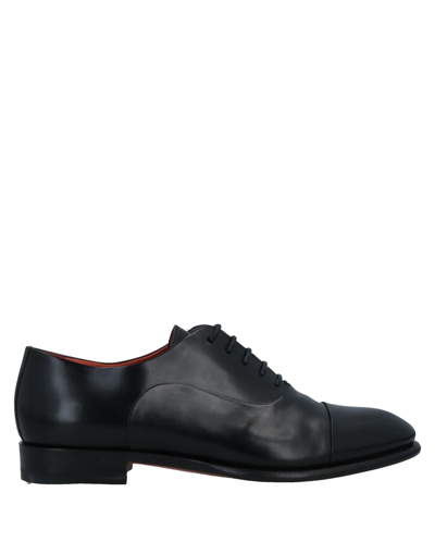 Santoni Lace-up Shoes In Black